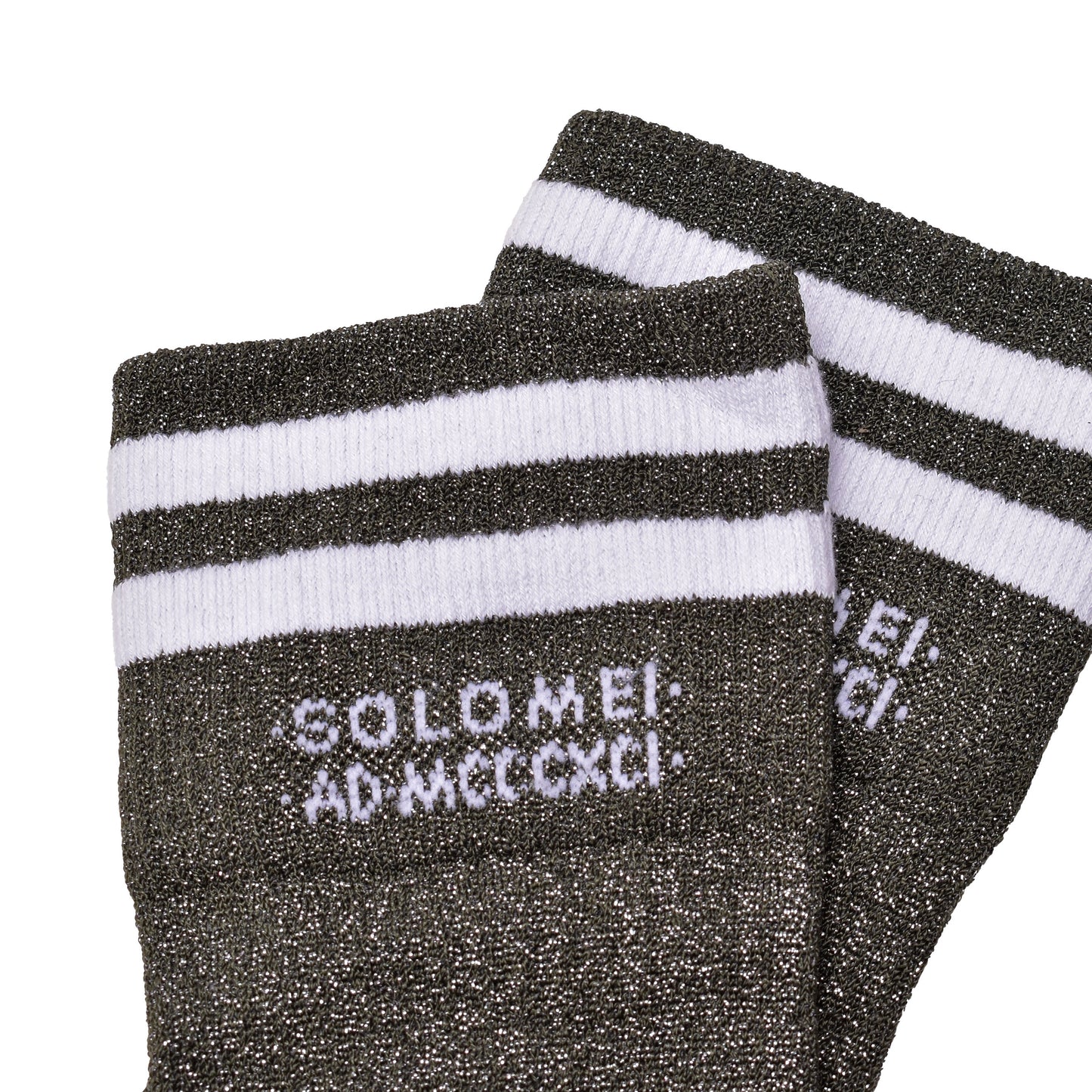 BRUNELLO CUCINELLI WOMEN'S TWO TONE LOGO ANKLE SOCKS