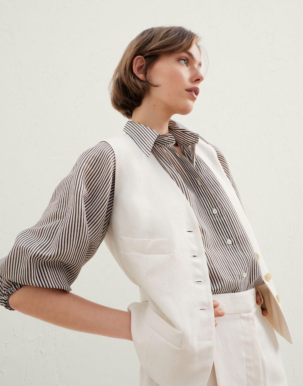 BRUNELLO CUCINELLI WOMEN'S SHIRT MH126HU816_C579 NWT