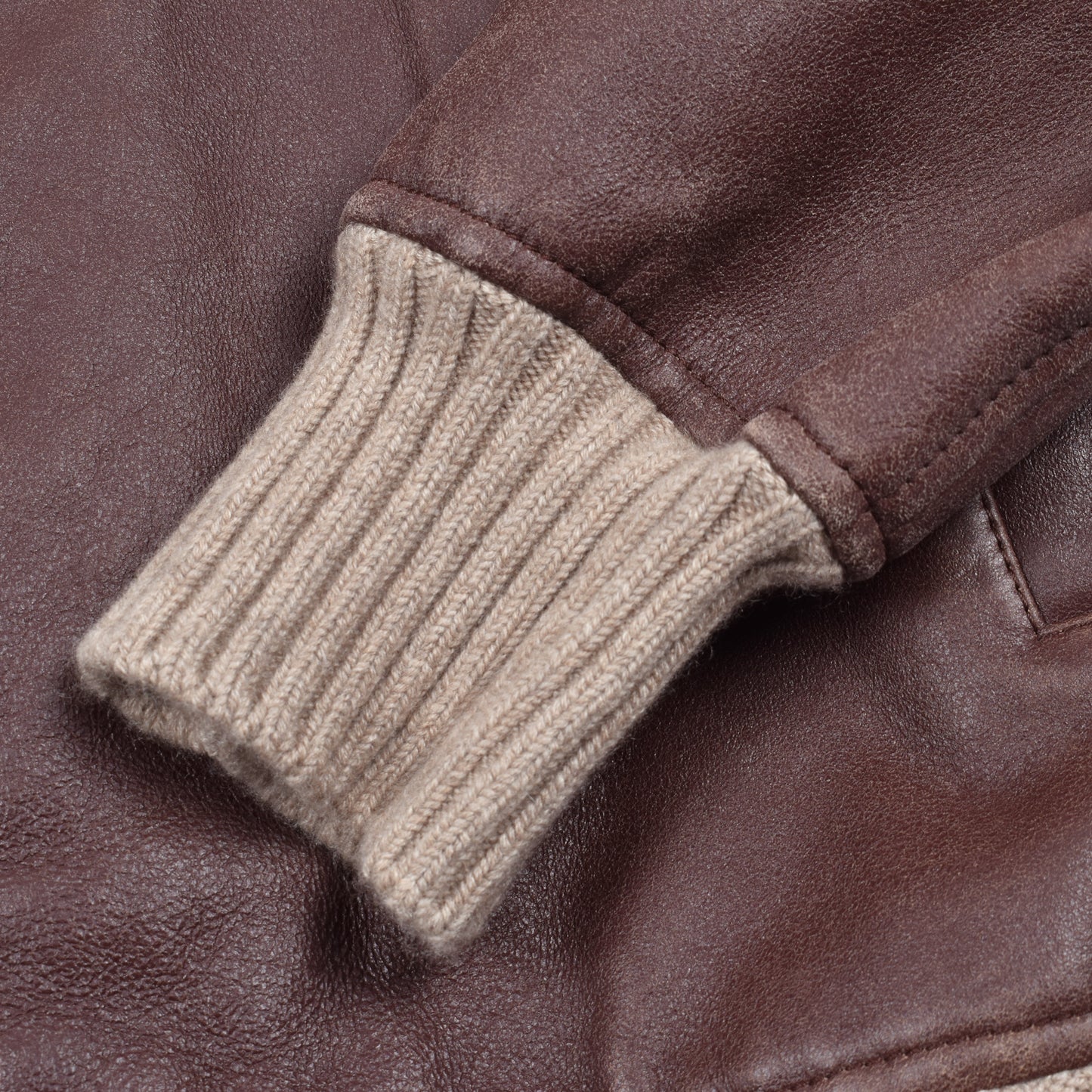 BRUNELLO CUCINELLI MEN'S SHEARLING LINED 100% LEATHER BOMBER JACKET NEW MEDIUM