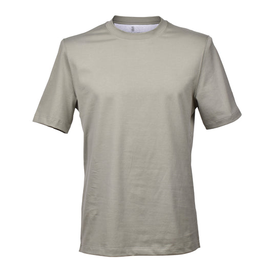 BRUNELLO CUCINELLI MEN'S 100% COTTON CREW NECK SHORT SLEEVE CASUAL T-SHIRT NEW