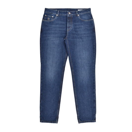 BRUNELLO CUCINELLI MEN'S TRADITIONAL FIT FIVE POCKET DENIM STYLE JEAN PANTS NEW