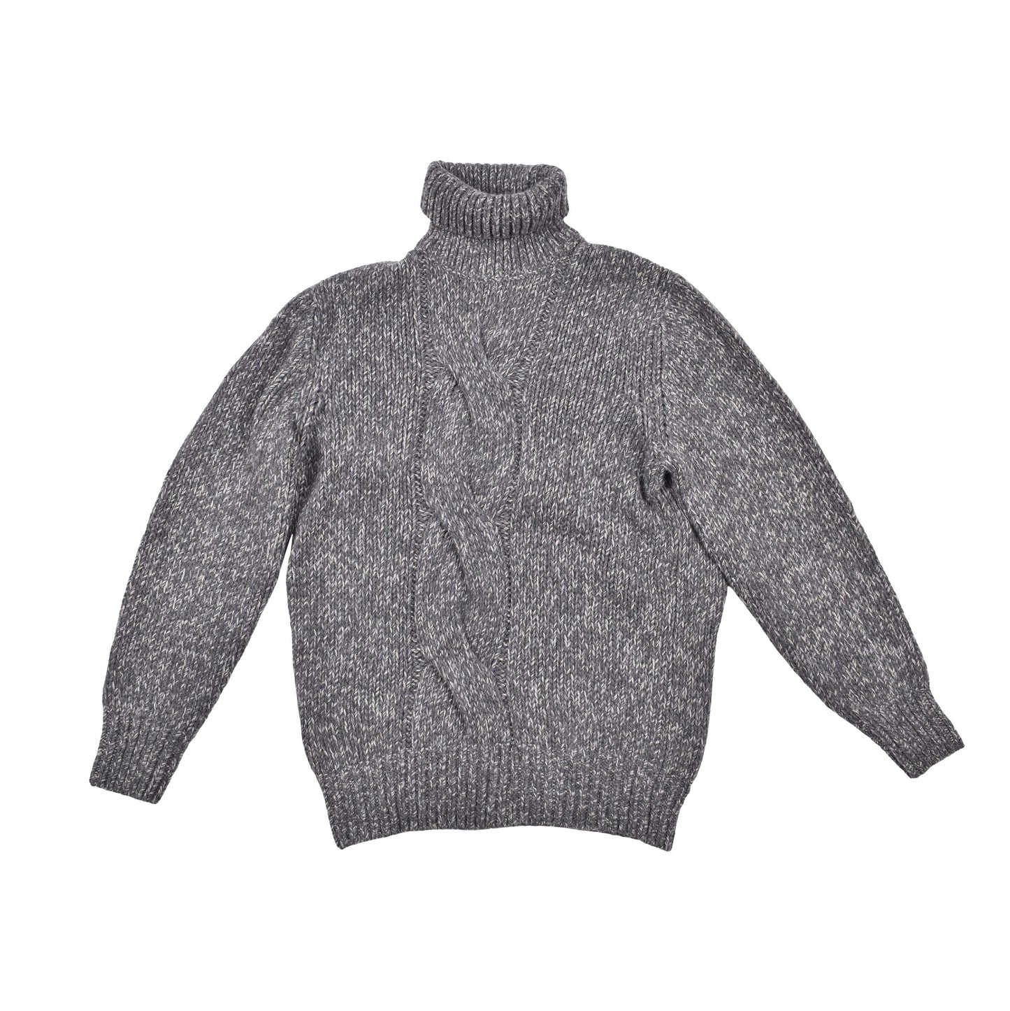 BRUNELLO CUCINELLI MEN'S HEAVY CABLE KNIT CASHMERE TURTLE NECK SWEATER /PULLOVER