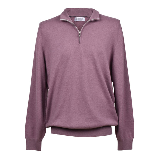BRUNELLO CUCINELLI MEN'S 100% CASHMERE 1/4 ZIP SWEATER/PULLOVER NEW