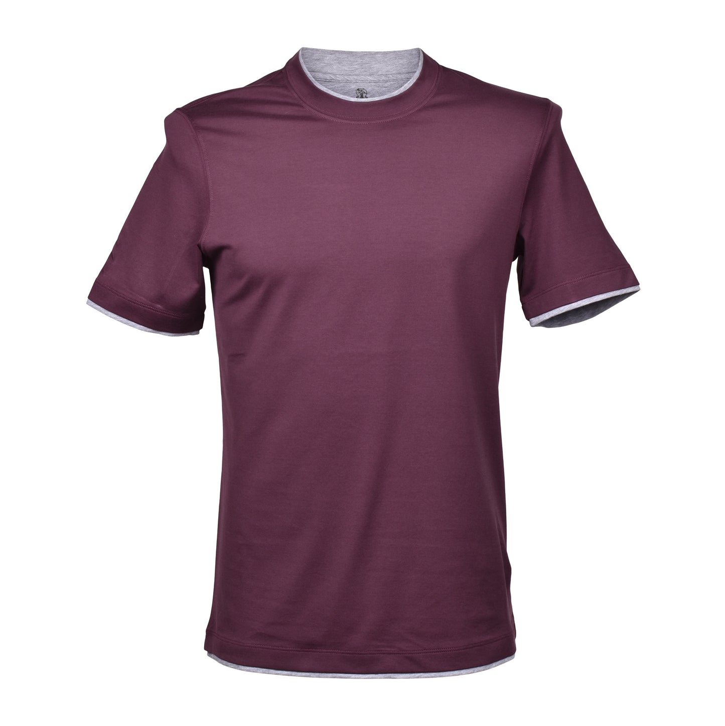 BRUNELLO CUCINELLI MEN'S 100% COTTON CREW NECK SHORT SLIM FIT CASUAL T-SHIRT NEW