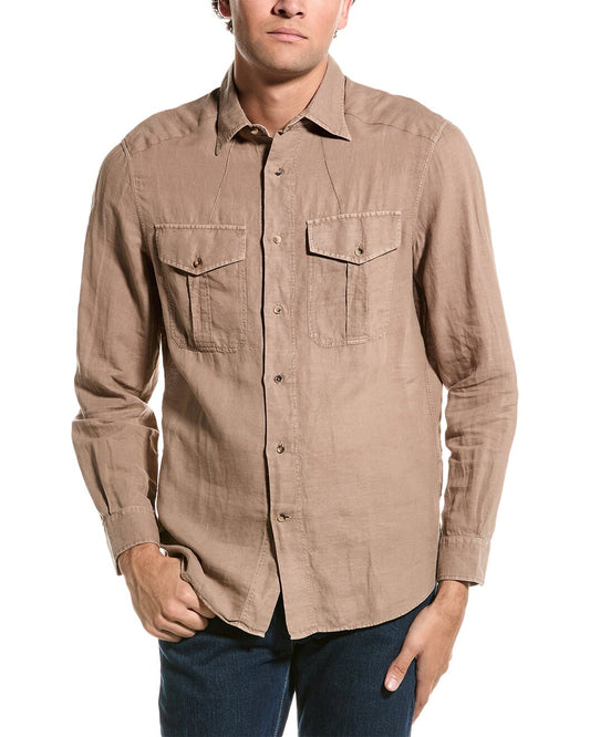 BRUNELLO CUCINELLI MEN'S SHIRT MD6980696P_C6268 NWT