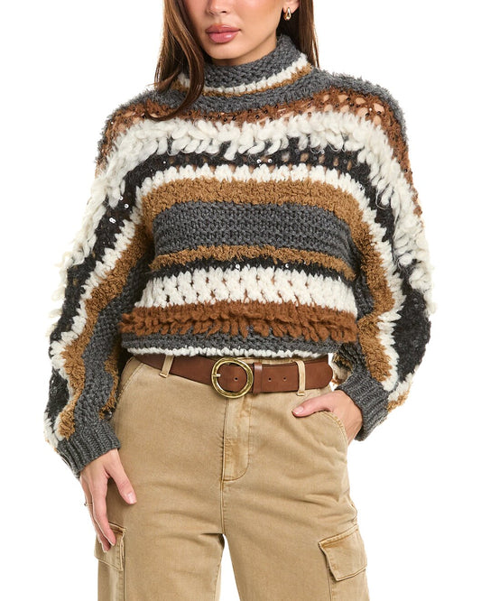 BRUNELLO CUCINELLI WOMEN'S SWEATER MDF635009_CJK29 NWT