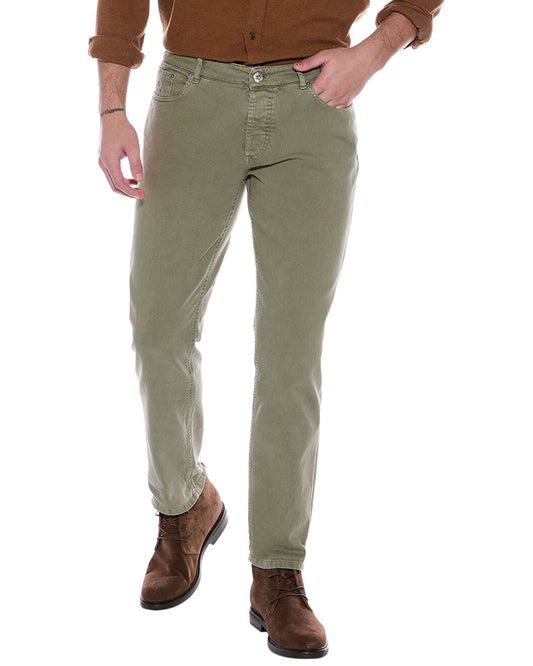 BRUNELLO CUCINELLI MEN'S 100% COTTON 5 POCKET DENIM STYLE JEAN PANTS NEW