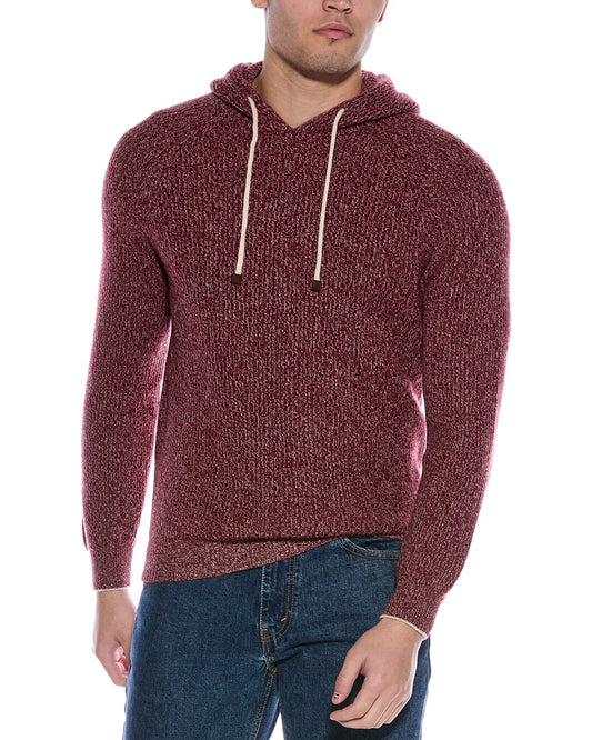 BRUNELLO CUCINELLI MEN'S CASHMERE BLEND KNIT HOODIE PULLOVER/SWEATER NEW