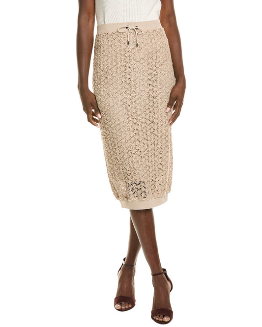 BRUNELLO CUCINELLI WOMEN'S SKIRT MHLR03189P_C9504 NWT