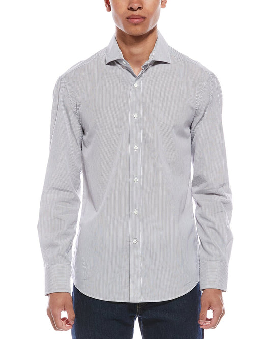 BRUNELLO CUCINELLI MEN'S CASUAL SLIM FIT LONG SLEEVE BUTTON DOWN SHIRT NEW