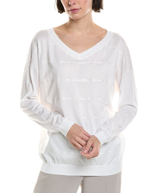 BRUNELLO CUCINELLI WOMEN'S SWEATER M8Z838602_C159 NWT