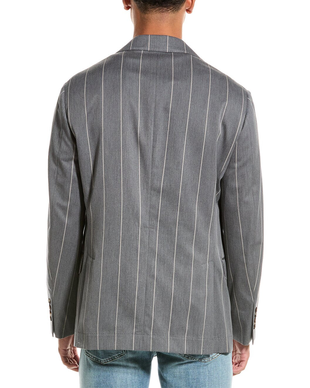 BRUNELLO CUCINELLI MEN'S WOOL BLEND 3 BUTTON CASUAL BLAZER