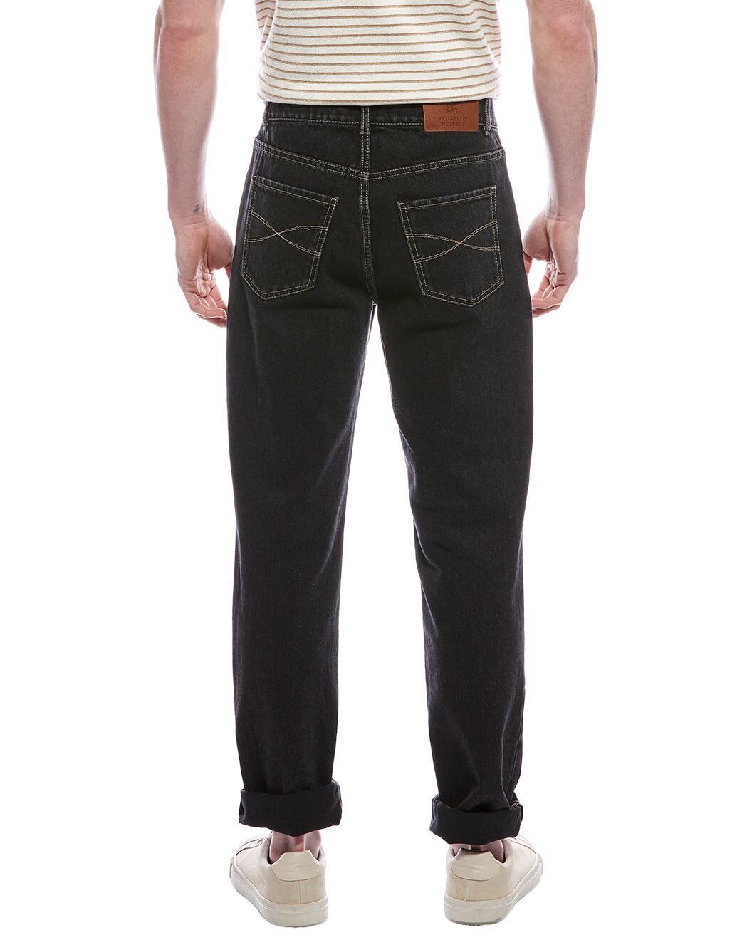 BRUNELLO CUCINELLI MEN'S TRADITIONAL FIT FIVE POCKET DENIM STYLE JEAN PANTS NEW