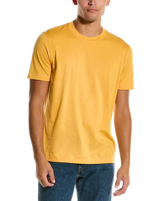 BRUNELLO CUCINELLI MEN'S 100% COTTON REGULAR FIT SHORT SLEEVE CASUAL T-SHIRT
