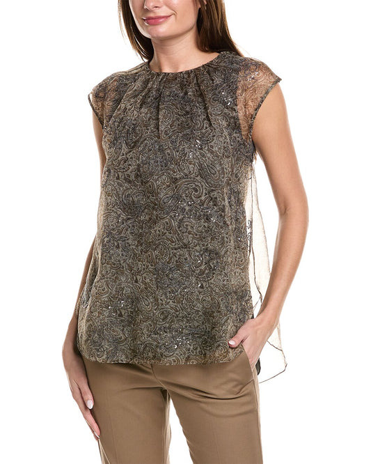 BRUNELLO CUCINELLI WOMEN'S SHIRT MD930HD200_C6901 NWT