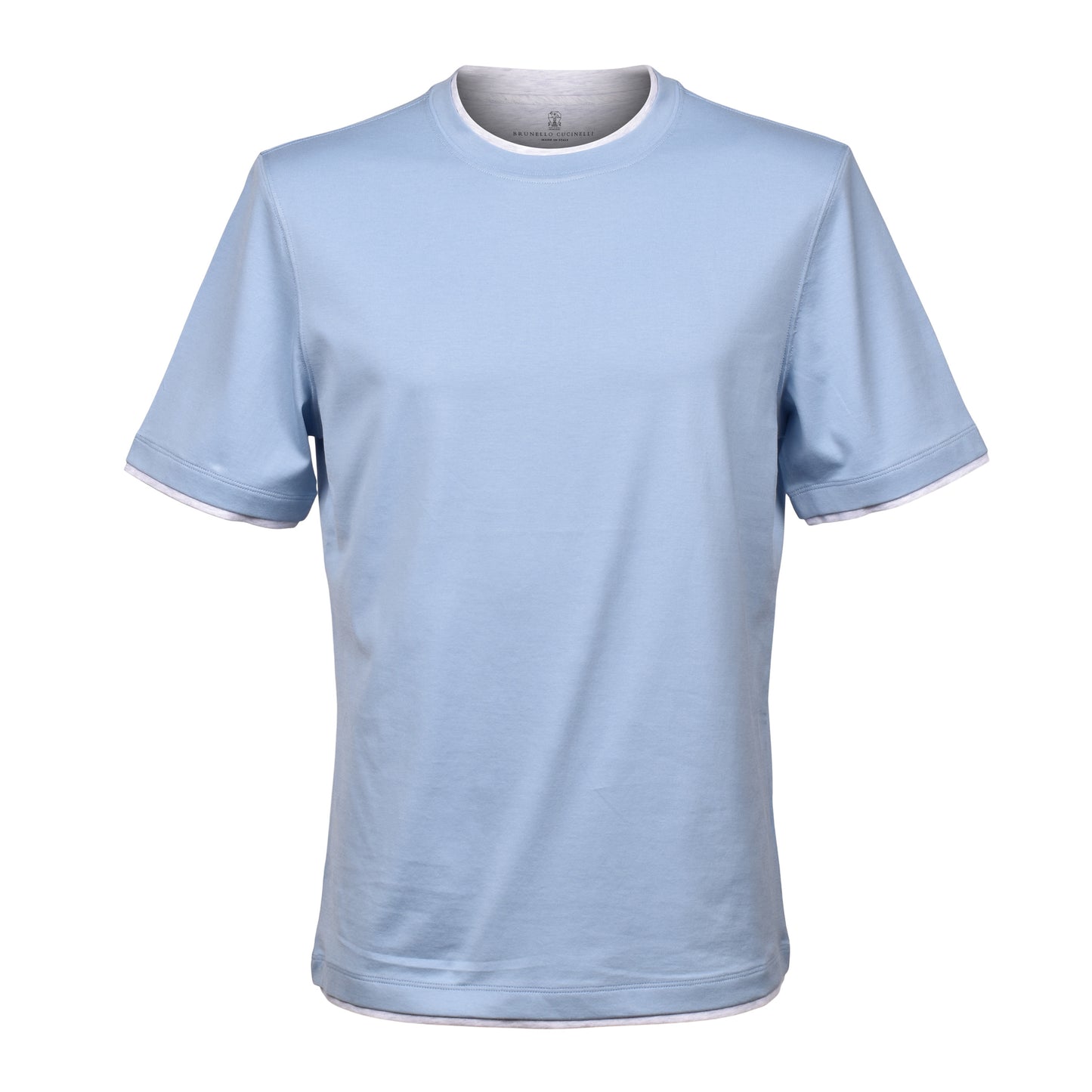 BRUNELLO CUCINELLI MEN'S 100% COTTON CREW NECK SHORT SLEEVE CASUAL T-SHIRT NEW