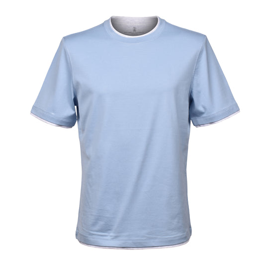 BRUNELLO CUCINELLI MEN'S 100% COTTON CREW NECK SHORT SLEEVE CASUAL T-SHIRT NEW