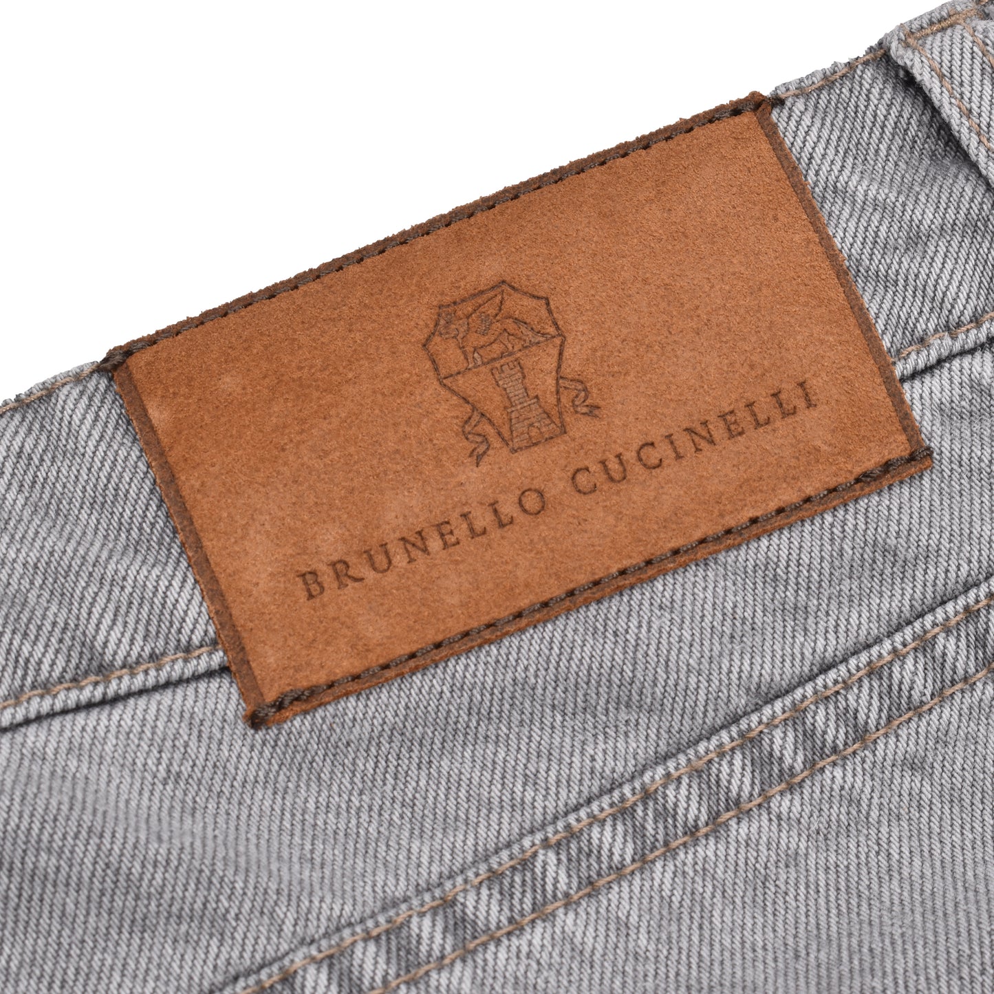 BRUNELLO CUCINELLI MEN'S LEISURE FIT FIVE POCKET DENIM STYLE JEAN PANTS NEW