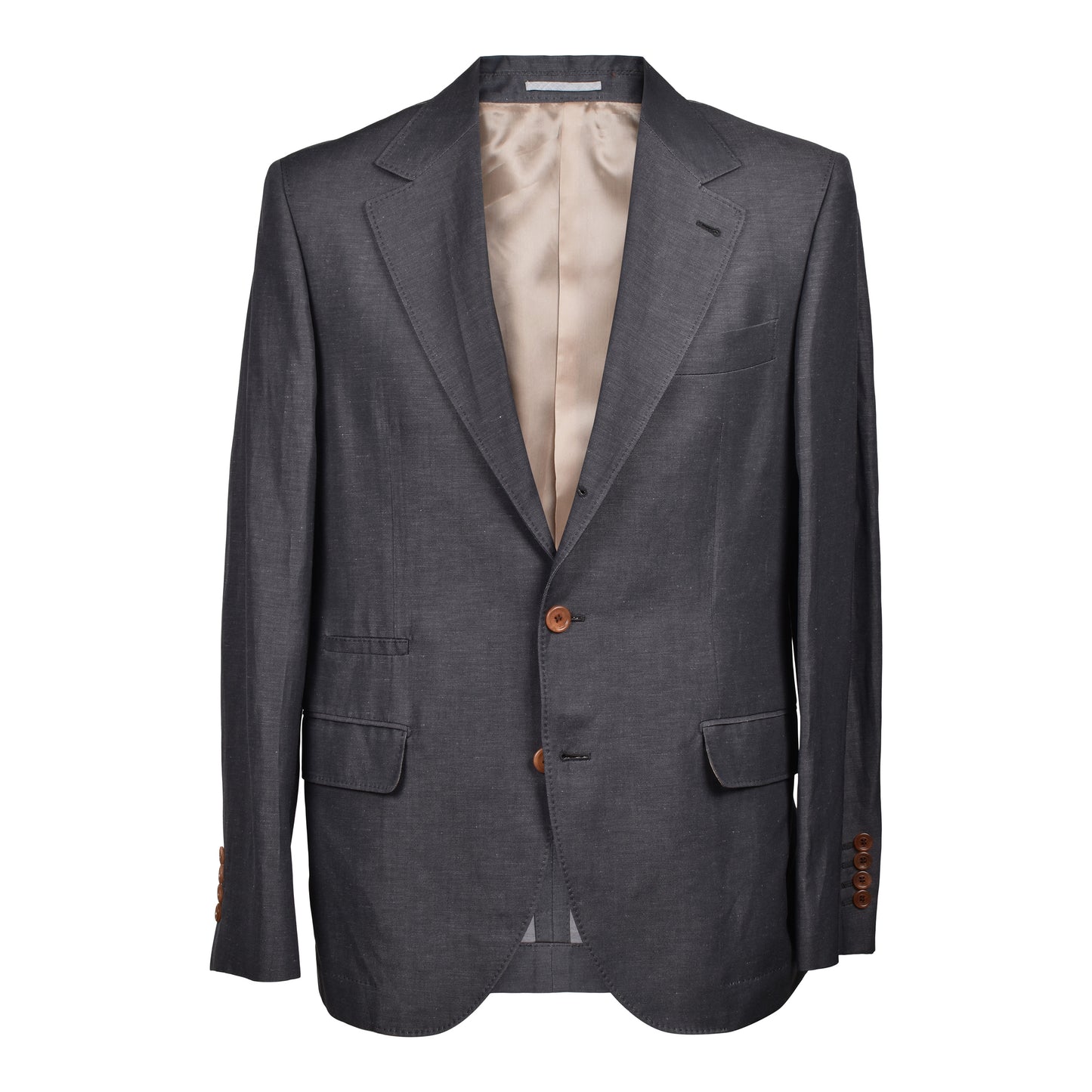 BRUNELLO CUCINELLI MEN'S 3 BUTTON WOOL BLEND CASUAL GRAY SUIT NEW