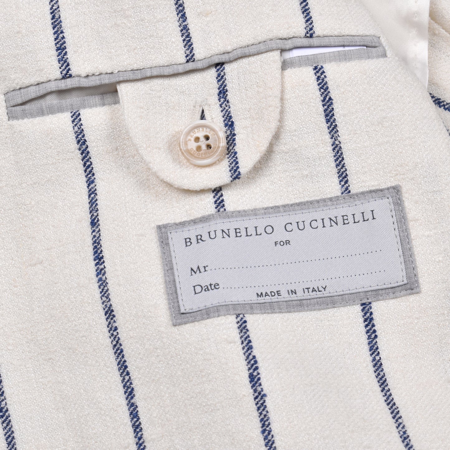BRUNELLO CUCINELLI MEN'S WOOL BLEND 3 BUTTON CASUAL STRIPED SUIT NEW