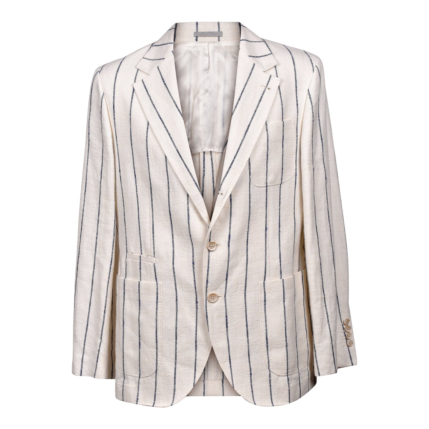 BRUNELLO CUCINELLI MEN'S WOOL BLEND 3 BUTTON CASUAL STRIPED SUIT NEW