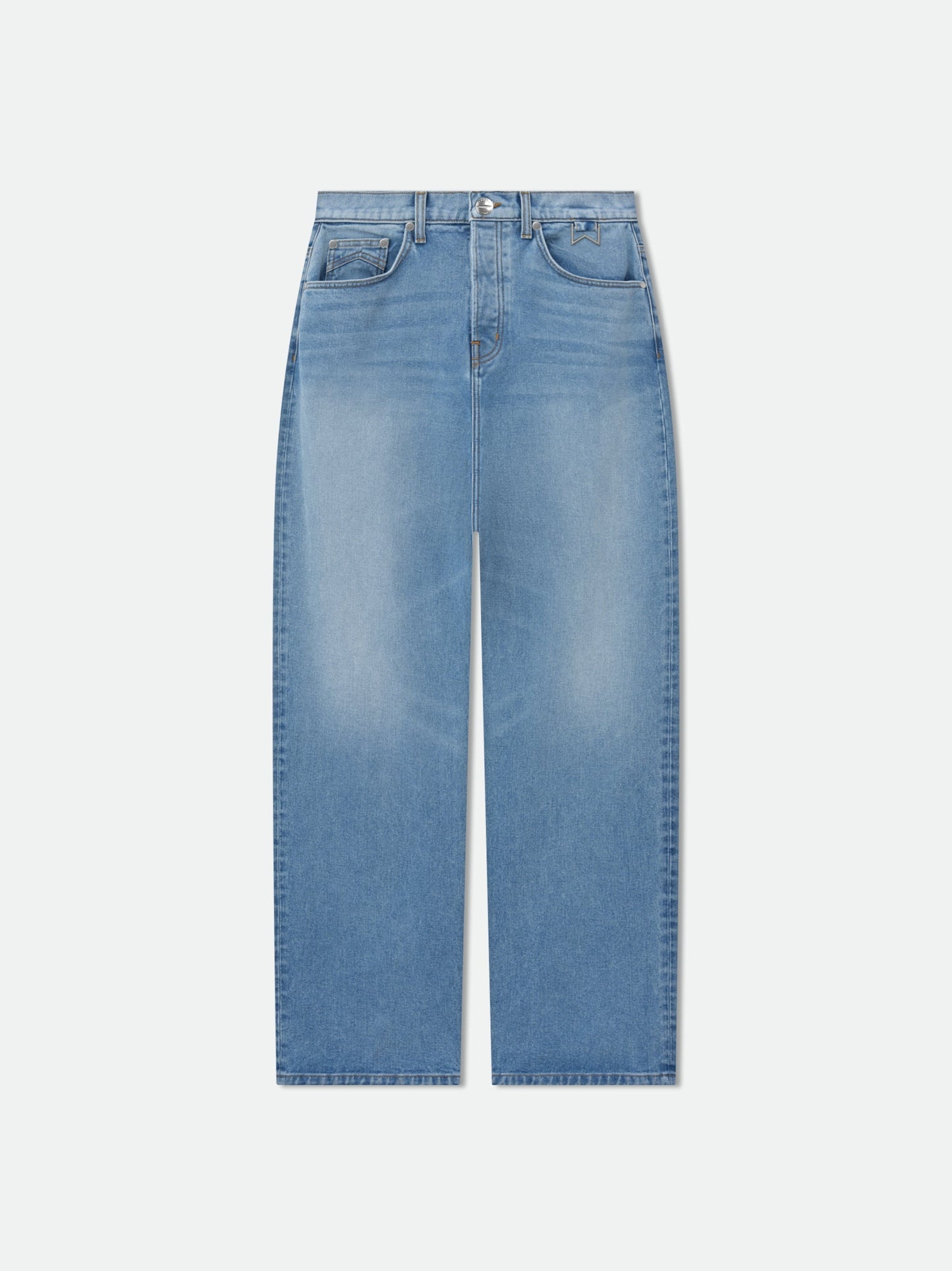 RHUDE MEN'S WIDE LEG DENIM