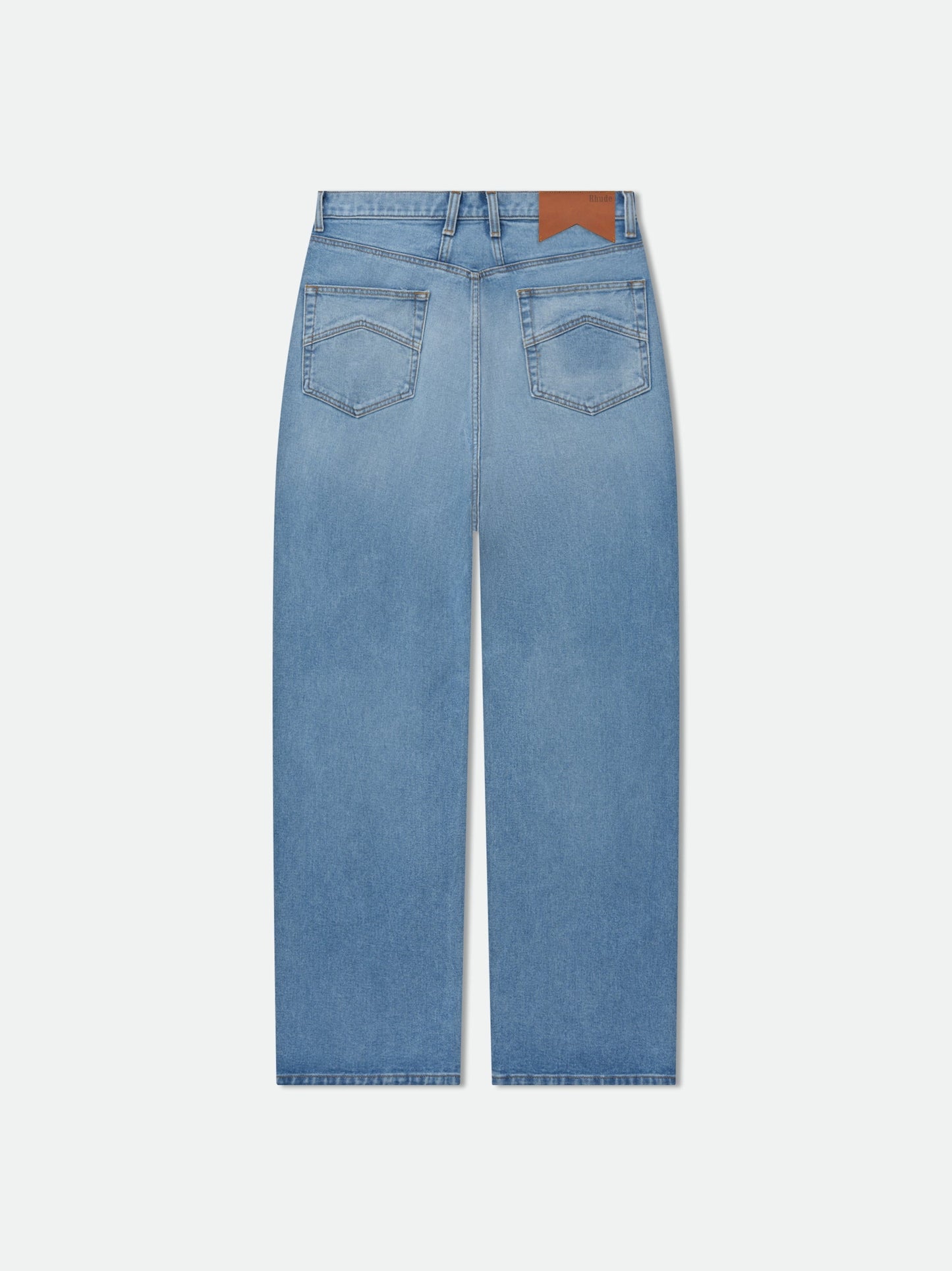 RHUDE MEN'S WIDE LEG DENIM