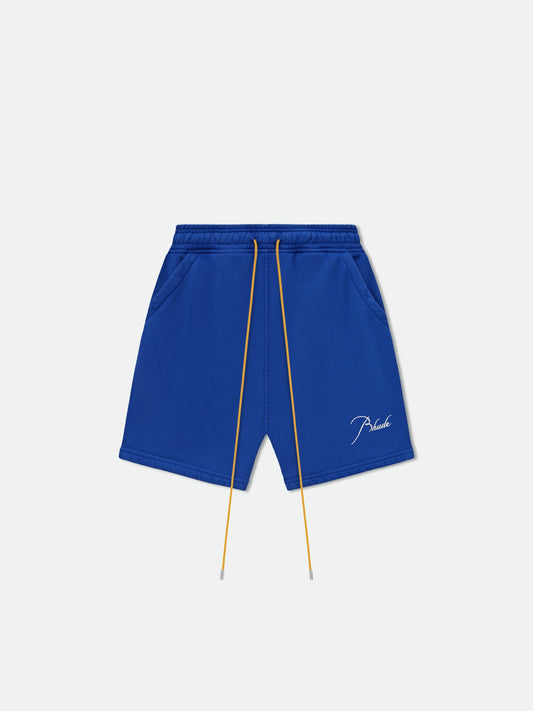 RHUDE MEN'S SWEATSHORT VTG COBALT BLUE