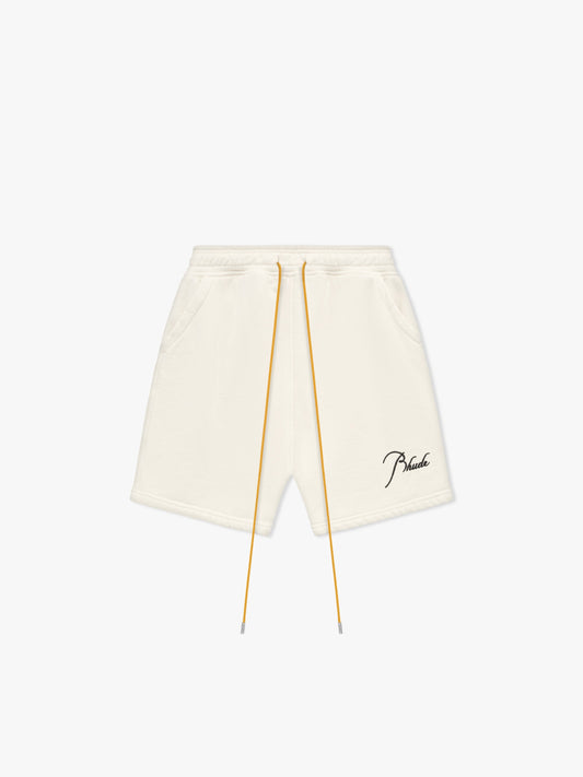RHUDE MEN'S SWEATSHORT VTG WHITE