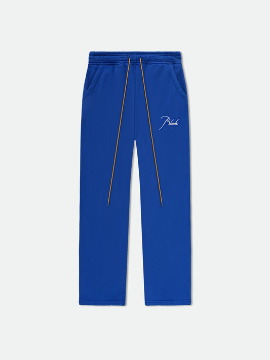 RHUDE MEN'S SWEATPANT VTG COBALT BLUE