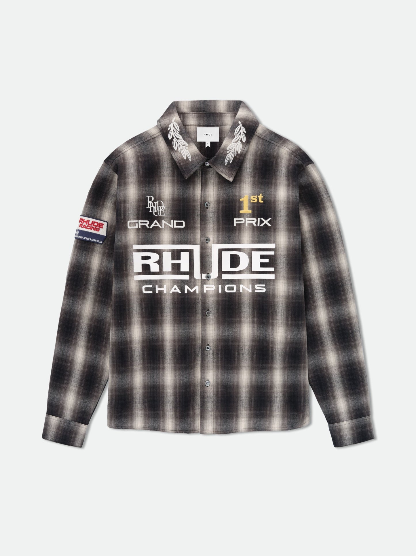 RHUDE MEN'S RACING FLANNEL