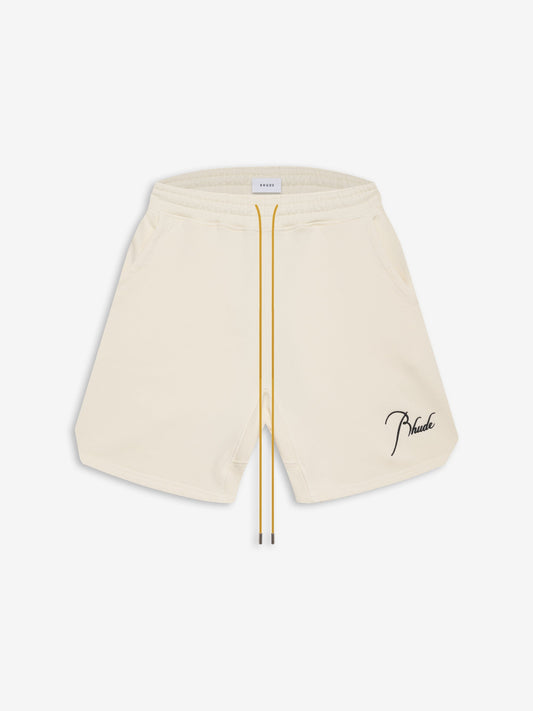 RHUDE MEN'S SWEATSHORT VTG WHITE