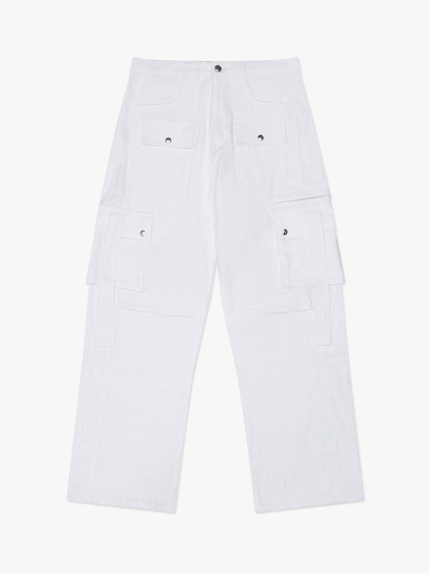 RHUDE MEN'S AMARO LINEN CARGOS