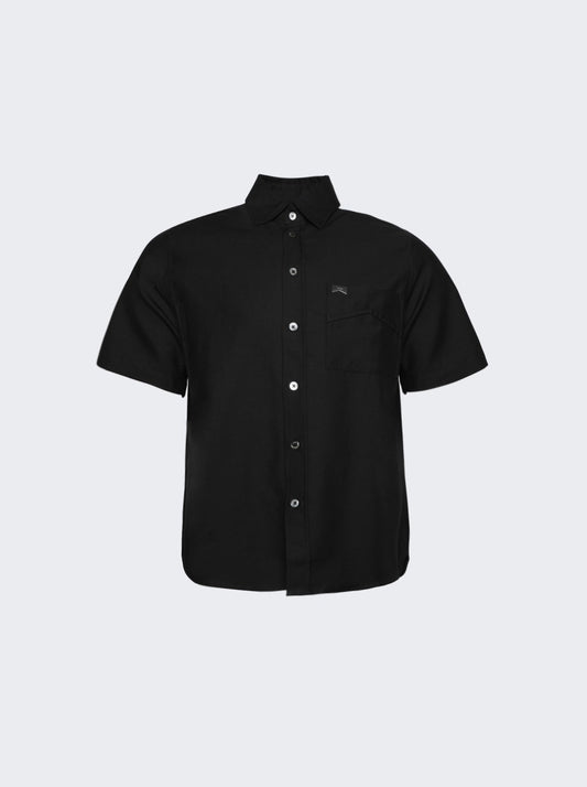 RHUDE MEN'S COTTON LINEN SHIRT