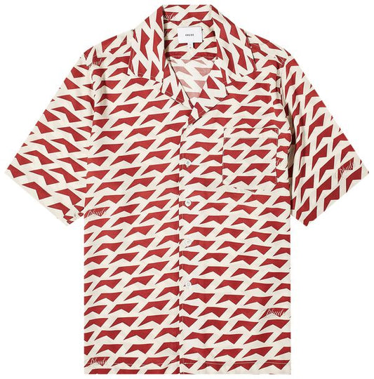 RHUDE MEN'S DOLCE VITA SILK SHIRT