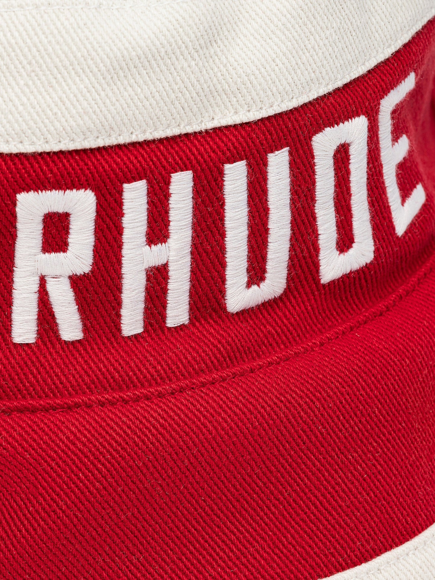 RHUDE MEN'S EAST HAMPTON BUCKE RED/CREAM