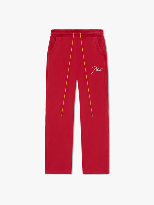 RHUDE MEN'S SWEATPANT VTG RED