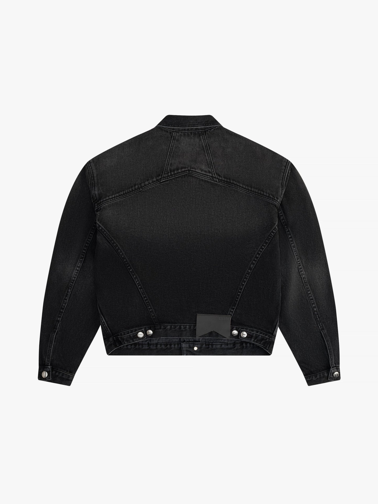RHUDE WOMEN'S OVERSIZED DENIM TRUCKER J BLACK