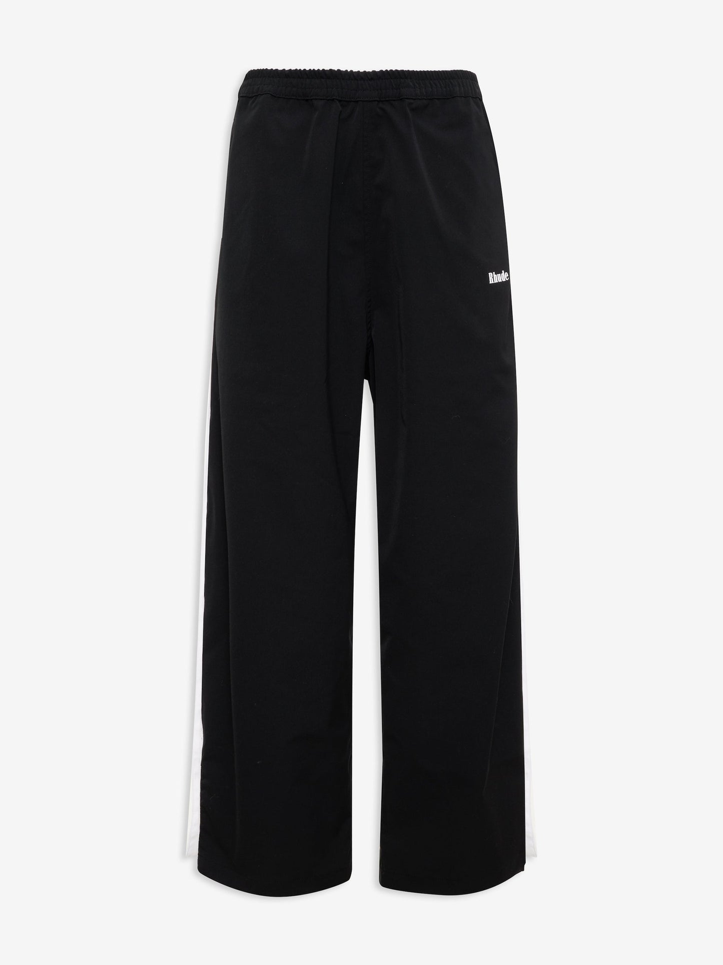 RHUDE WOMEN'S AMARINO TRACK PANT BLACK/WHITE
