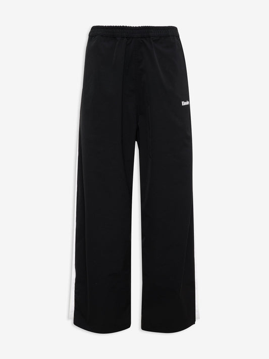 RHUDE WOMEN'S AMARINO TRACK PANT BLACK/WHITE