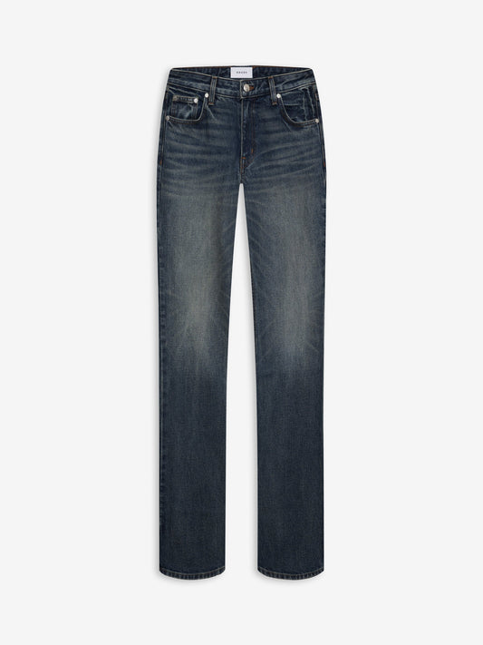 RHUDE WOMEN'S LOW-WAIST FLARE DENIM DARK INDIGO