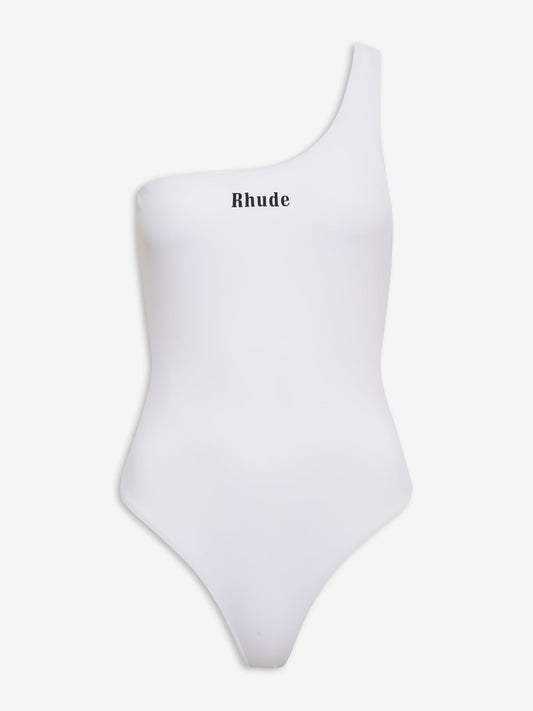 RHUDE WOMEN'S ONE-PIECE SWIM WHITE