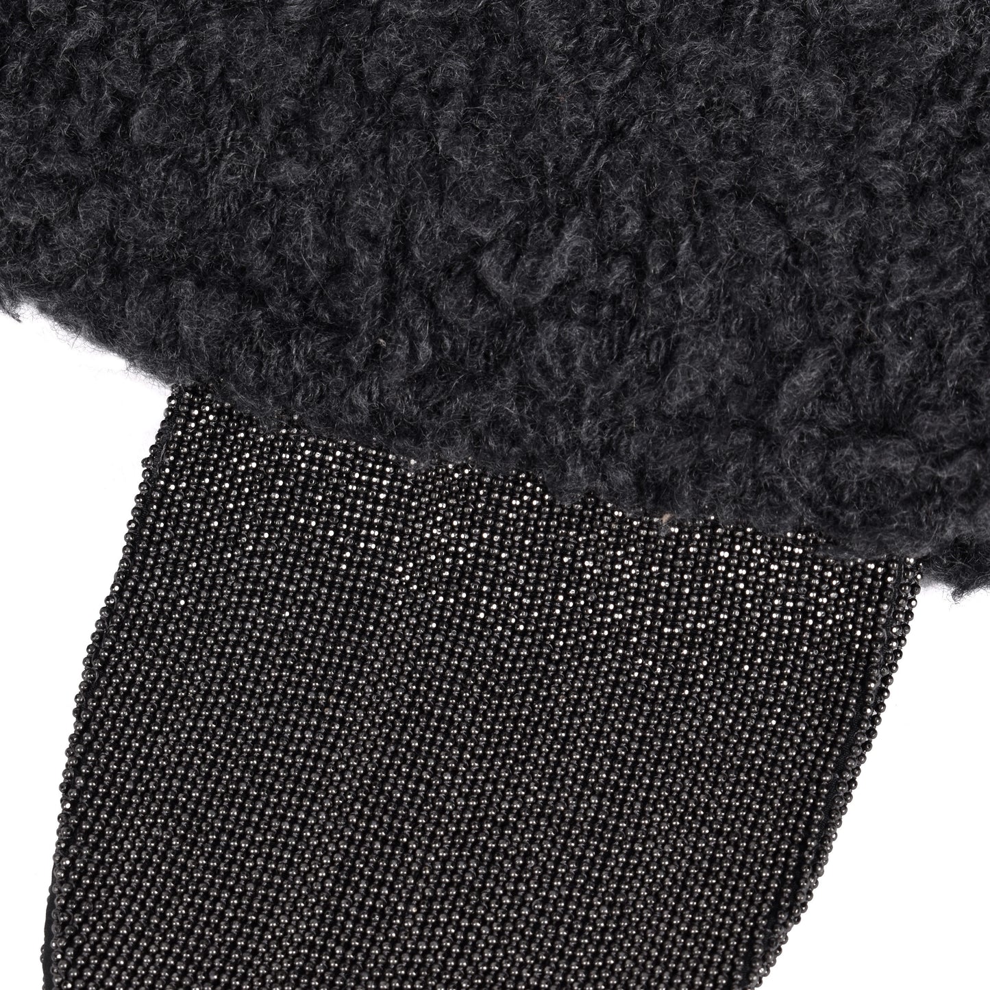 BRUNELLO CUCINELLI WOMEN'S MONILI BEAD LINED CASHMERE EAR WARMERS/HEAD BAND