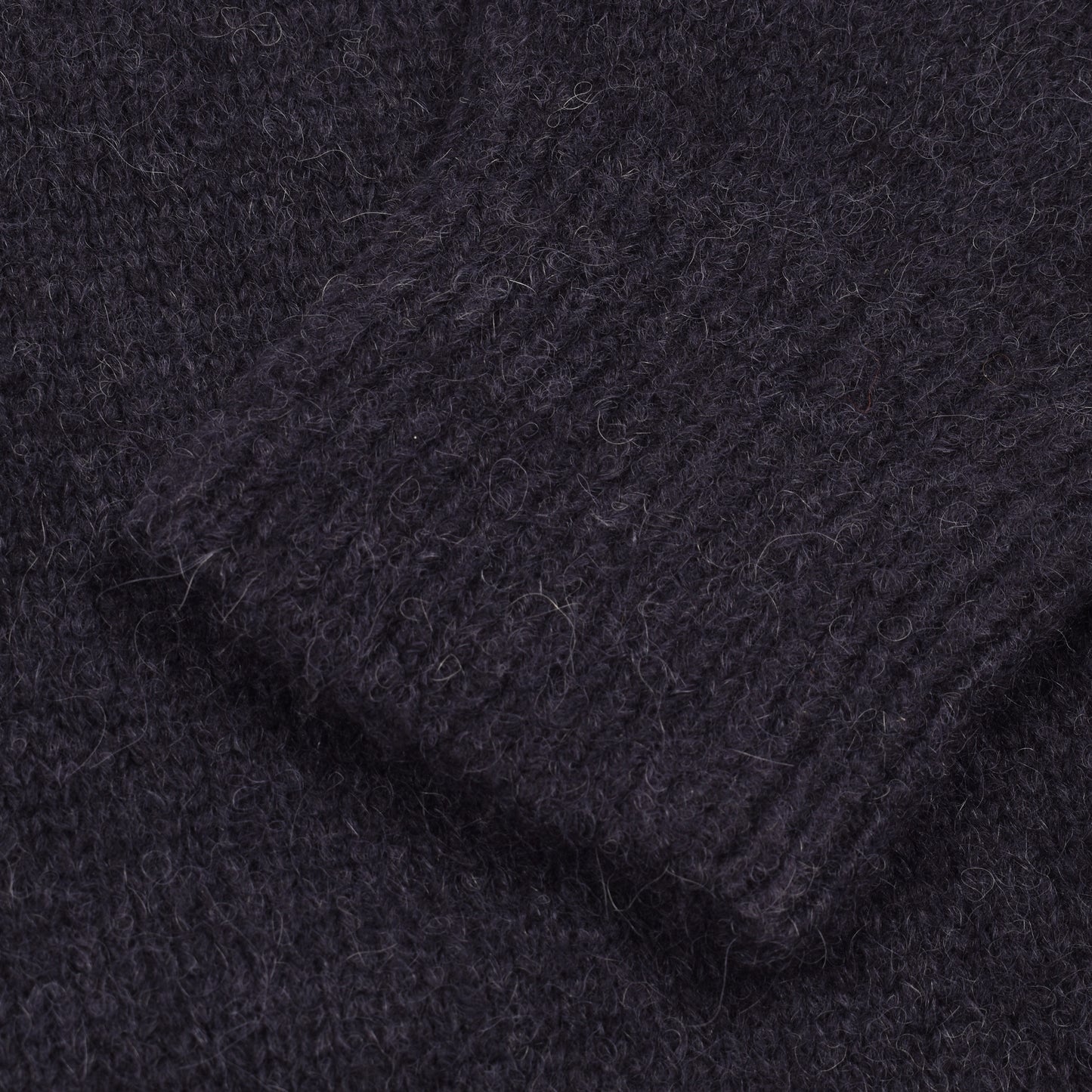 BRUNELLO CUCINELLI MEN'S TWO TONE MOCK COLLAR NAVY SWEATER / PULLOVER