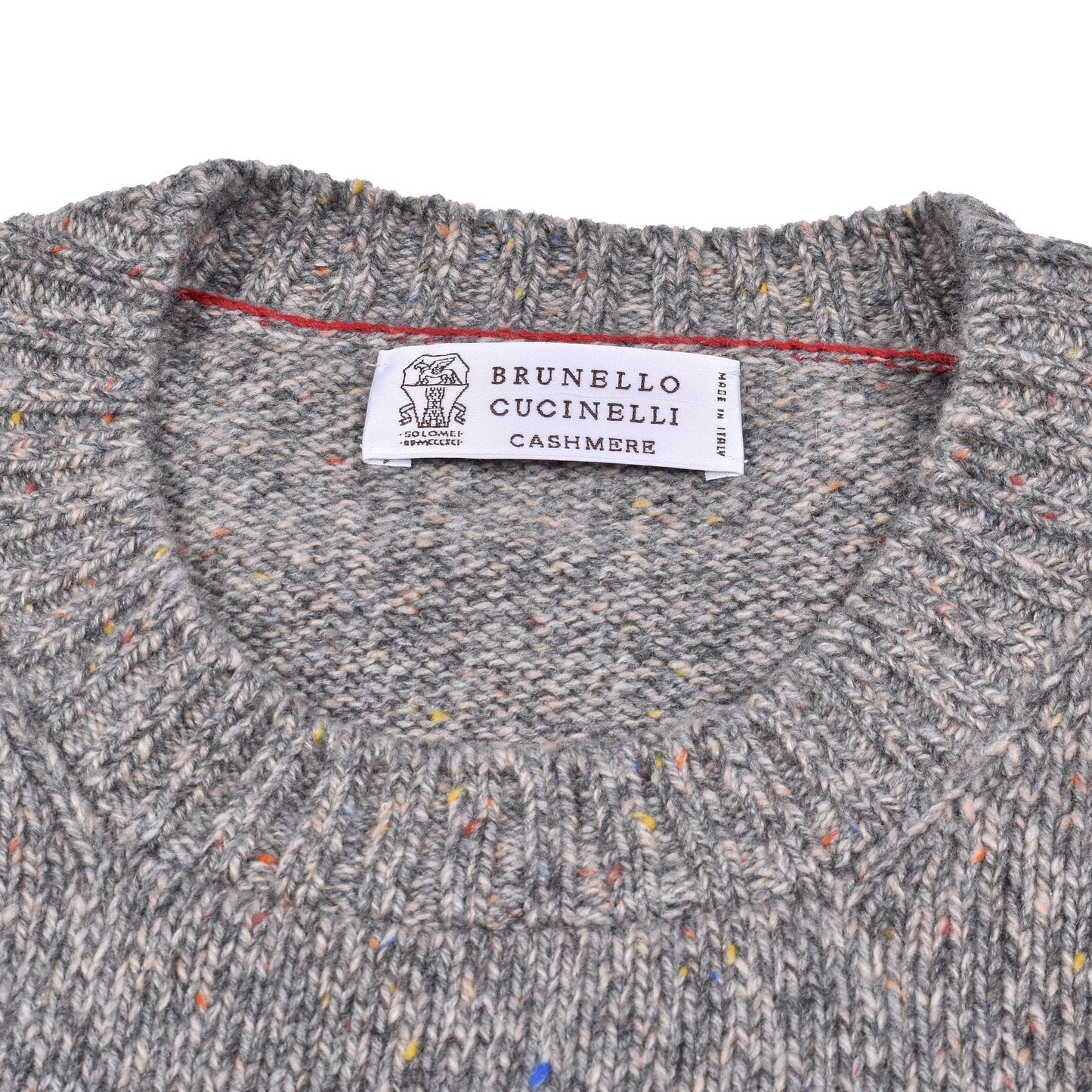 BRUNELLO CUCINELLI MEN'S 100% CASHMERE CREW NECK SWEATER/PULLOVER