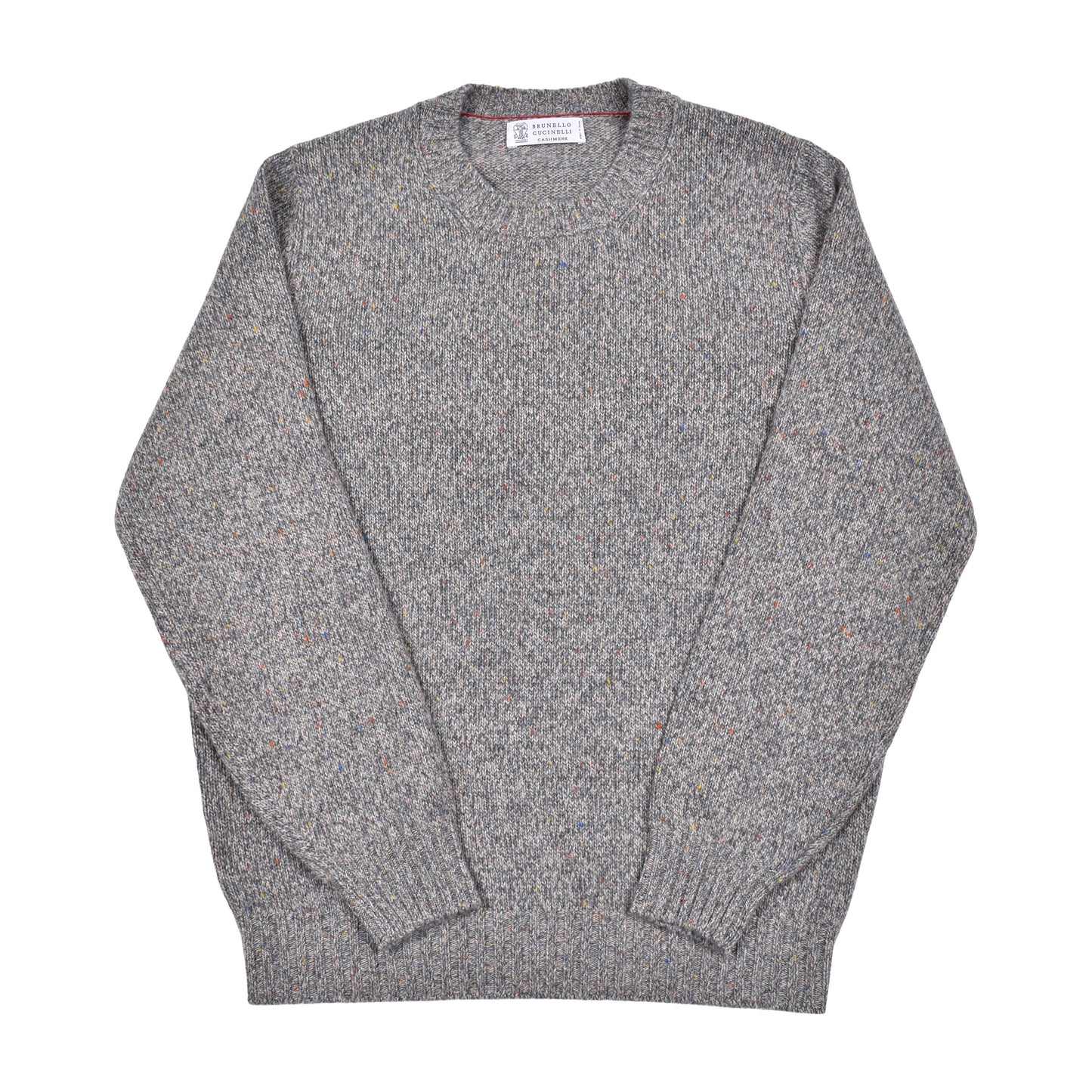 BRUNELLO CUCINELLI MEN'S 100% CASHMERE CREW NECK SWEATER/PULLOVER