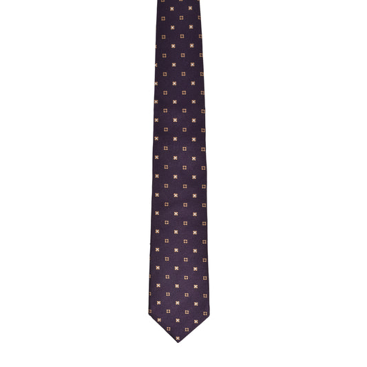 BRUNELLO CUCINELLI MEN'S 100% SILK GEOMETRIC TIE NEW