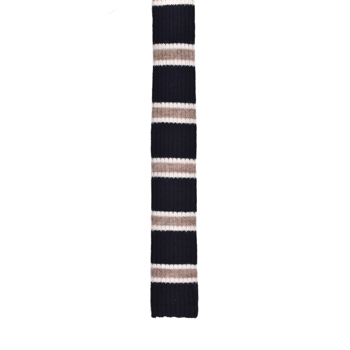 BRUNELLO CUCINELLI MEN'S TWO TONE SKINNY KNIT TIE NEW