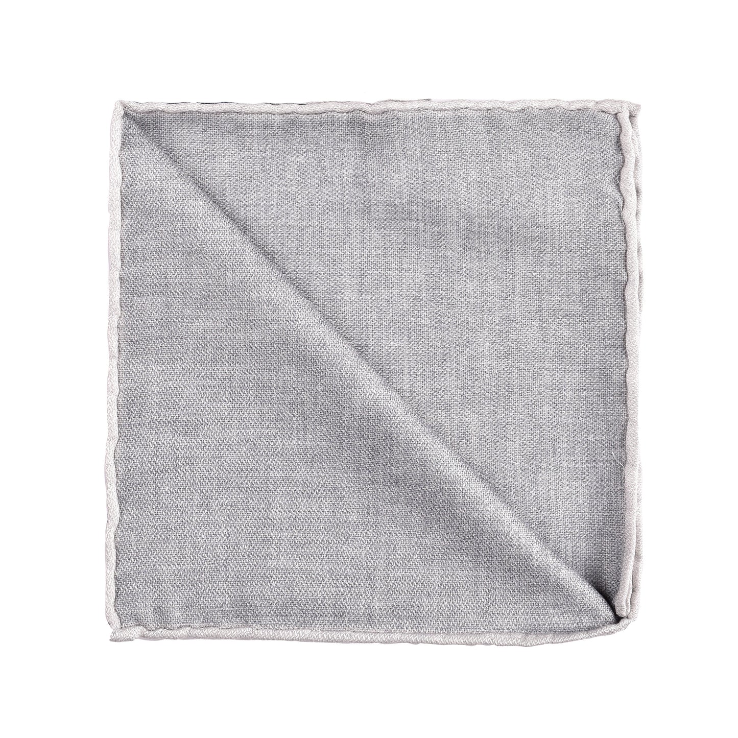 BRUNELLO CUCINELLI MEN'S 100% SILK LOGO POCKET SQUARE NEW