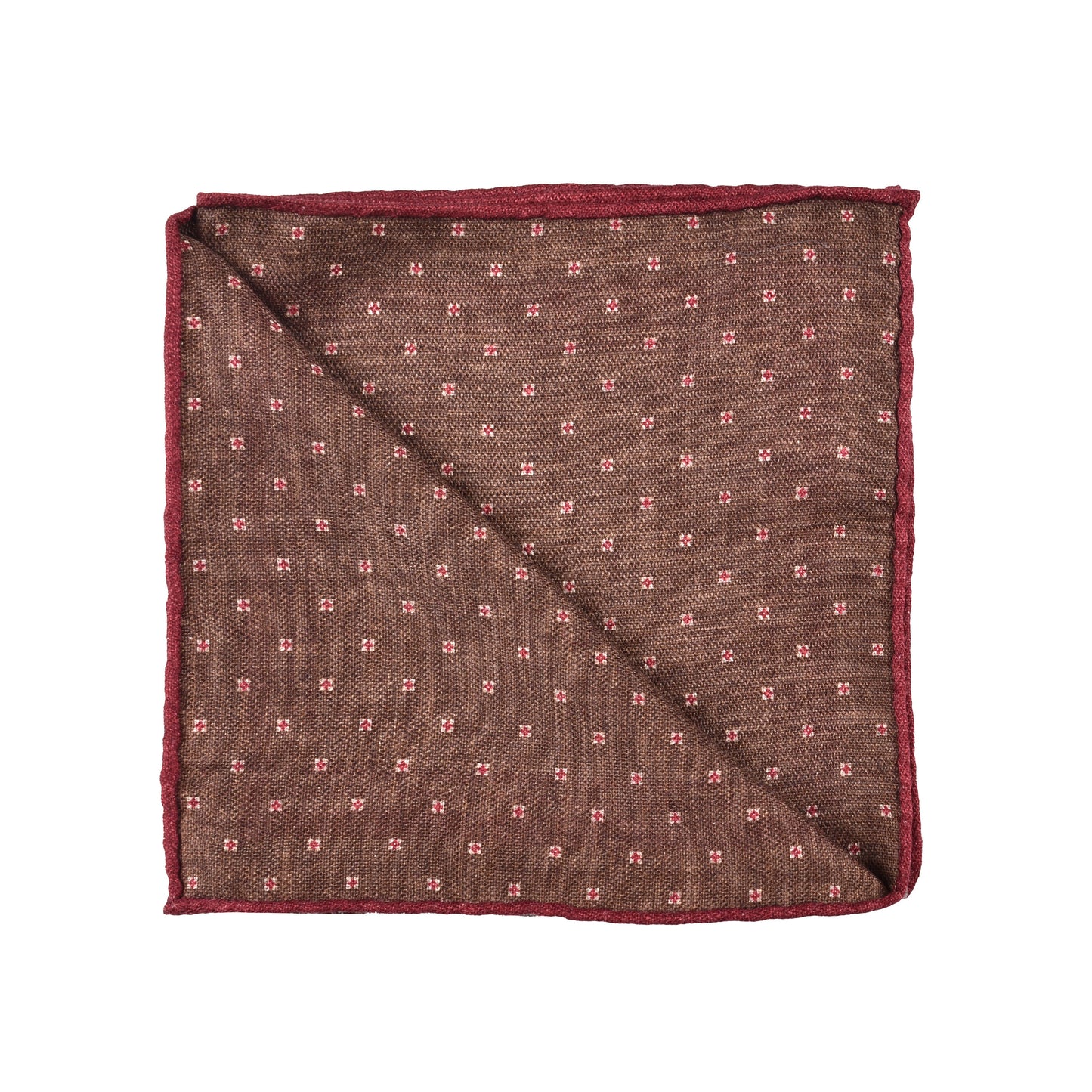 BRUNELLO CUCINELLI MEN'S 100% SILK GEOMETRIC POCKET SQUARE